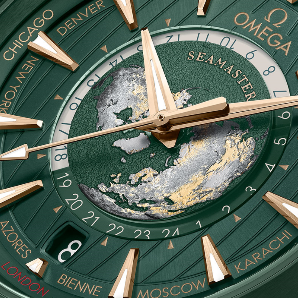 OMEGA Seamaster Aqua Terra 150M Co-Axial Master Chronometer GMT Worldtimer 43mm 220.30.43.22.10.001